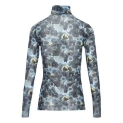 Ganni Roll Neck Floral T-shirt | Blue -American Vintage Shop unnamed file 1648