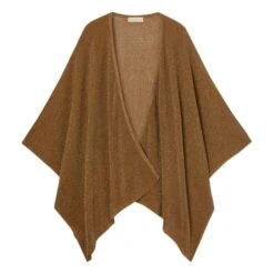 Momoni Divina Sparkly Ribbed Cardigan | Khaki