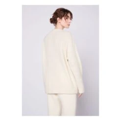 American Vintage East Alpaca Wool Cardigan | Heather White -American Vintage Shop unnamed file 1675
