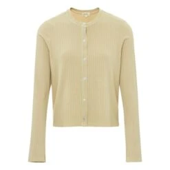 Ribbed Knit Top | Beige