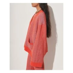 Emmerson Alpaca Wool Cardigan | Coral -American Vintage Shop unnamed file 1702