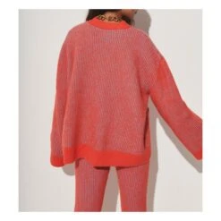 Emmerson Alpaca Wool Cardigan | Coral -American Vintage Shop unnamed file 1703