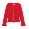 Ganni Cardigan Mohair | Red