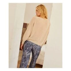 Momoni Cressida Metallic Ribbed Cardigan | Cream -American Vintage Shop unnamed file 1731