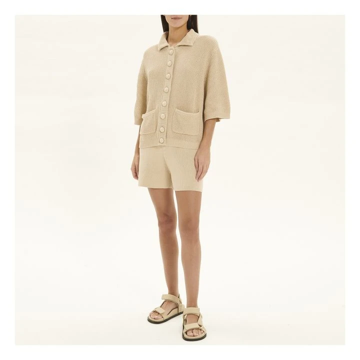 Waffle Cardigan | Oatmeal 2 Waffle Cardigan | Oatmeal - Image 2