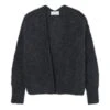 American Vintage East Shawl Collar Alpaca Wool Cardigan | Marled Charcoal Grey