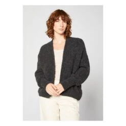 American Vintage East Shawl Collar Alpaca Wool Cardigan | Marled Charcoal Grey 7 American Vintage East Shawl Collar Alpaca Wool Cardigan | Marled Charcoal Grey -American Vintage Shop unnamed file 1738