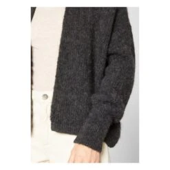 American Vintage East Shawl Collar Alpaca Wool Cardigan | Marled Charcoal Grey 8 American Vintage East Shawl Collar Alpaca Wool Cardigan | Marled Charcoal Grey -American Vintage Shop unnamed file 1739