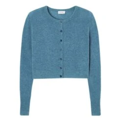 American Vintage Razpark Wool Gilet | Marled Blue