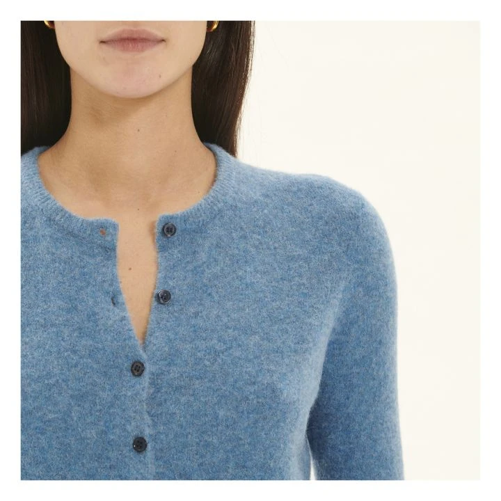 American Vintage Razpark Wool Gilet | Marled Blue 5 American Vintage Razpark Wool Gilet | Marled Blue - Image 5