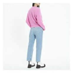 Ganni Cardigan Solid Alpaga Et Laine Mérinos | Pink -American Vintage Shop unnamed file 1769