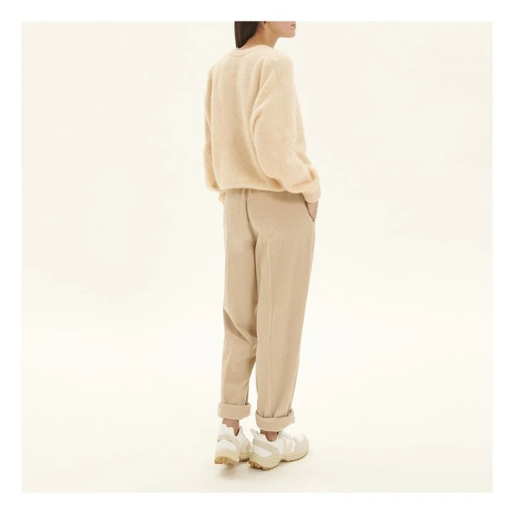 American Vintage Zabidoo Mohair Gilet | Heather Beige 3 American Vintage Zabidoo Mohair Gilet | Heather Beige - Image 3