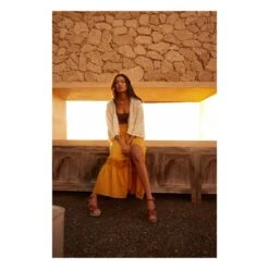 Crochet Knit Cardigan | Ecru -American Vintage Shop unnamed file 1796