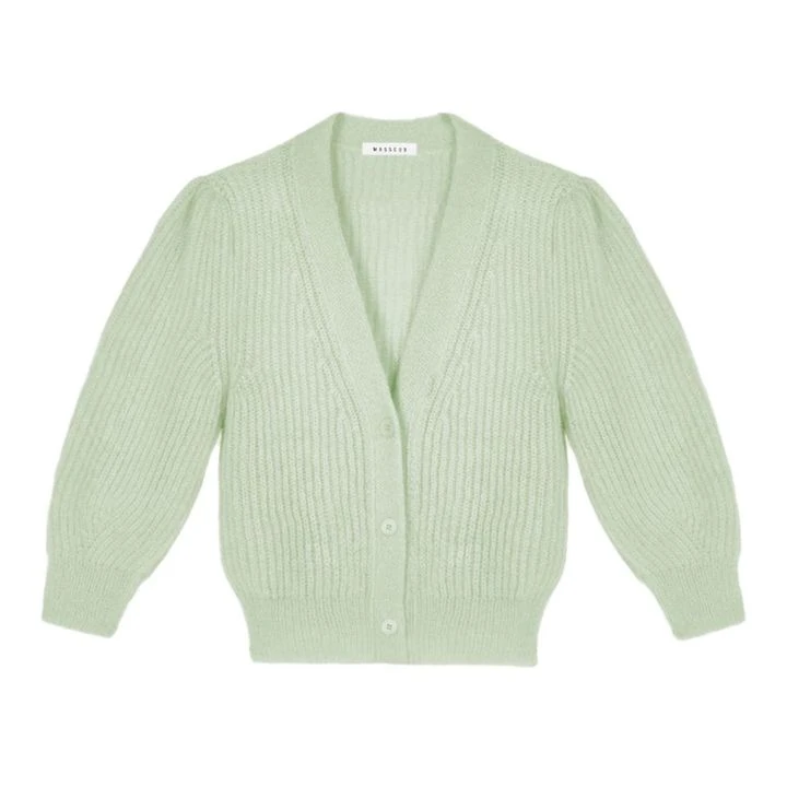 Masscob Valent Mohair Cardigan | Green Water 1 Masscob Valent Mohair Cardigan | Green Water