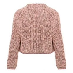 FORTE_FORTE Moulin Short Cardigan | Dusty Pink -American Vintage Shop unnamed file 1852