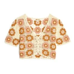 Louise Misha Mallaury Crochet Cardigan | Ecru