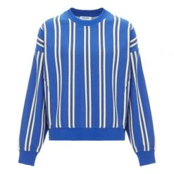 Sunny Striped Sweater | Indigo Blue