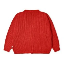 Organic Cotton Cardigan | Red -American Vintage Shop unnamed file 1878