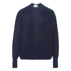 American Vintage East Shawl Collar Alpaca Wool Cardigan | Navy Blue