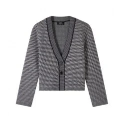 A.P.C. Annie Extra Fine Merino Wool Cardigan | Navy Blue