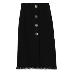 Rodebjer Skirt Leilani Lace Organic Cotton | Black