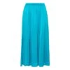 FORTE_FORTE Elasticated Silk Satin Skirt | Blue