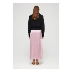 Satin Asymmetric Skirt | Pink -American Vintage Shop unnamed file 1919