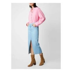 Mona Organic Cotton Skirt | Light Blue -American Vintage Shop unnamed file 1929