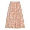 Duchesse Floral Lurex Skirt | Pale Pink