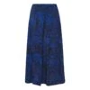 Julee Muse Silk Skirt | Midnight Blue