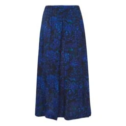 Julee Muse Silk Skirt | Midnight Blue
