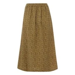 Minette Leopard Print Cotton Gauze Midi Skirt - Women’s Collection | Caramel -American Vintage Shop unnamed file 1977