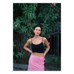 Linen Midi Skirt | Fuchsia -American Vintage Shop unnamed file 1982
