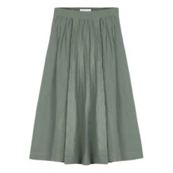 Masscob Flavia Linen Skirt | Khaki