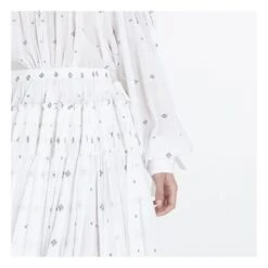 Chitra Embroidered Maxi Skirt | White -American Vintage Shop unnamed file 2010