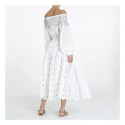 Chitra Embroidered Maxi Skirt | White -American Vintage Shop unnamed file 2011