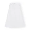Ganni Jupe Double Fly Denim Coton Bio | White