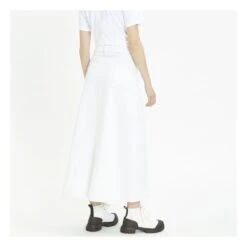 Ganni Jupe Double Fly Denim Coton Bio | White -American Vintage Shop unnamed file 2015