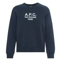 A.P.C. Tina Organic Cotton Sweatshirt | Navy Blue