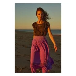 Embroidered Long Skirt | Purple -American Vintage Shop unnamed file 2050