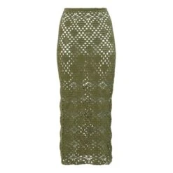 Edith Crochet Skirt | Green