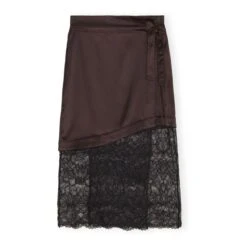 Ganni Lace Skirt | Brown