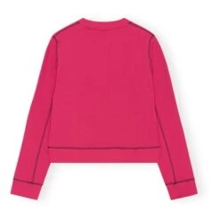 Isoli Ganni Rock Organic Cotton Sweatshirt | Fuchsia -American Vintage Shop unnamed file 210