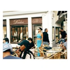 ICONE FabioLinen Skirt | Blue -American Vintage Shop unnamed file 2142