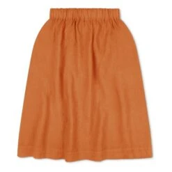 Linen Midi Skirt | Rust -American Vintage Shop unnamed file 2160