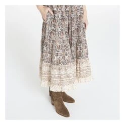 ULLA JOHNSON Brina Skirt | Nude Beige -American Vintage Shop unnamed file 2194