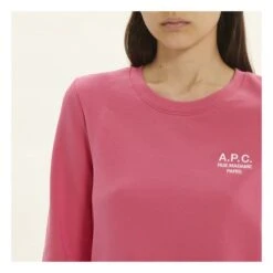A.P.C. Skye Organic Cotton Sweatshirt | Pink -American Vintage Shop unnamed file 220