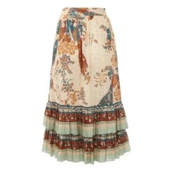 ULLA JOHNSON Zadie Skirt | Rust -American Vintage Shop unnamed file 2200