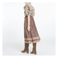 ULLA JOHNSON Esmerelda Skirt | Rosewood -American Vintage Shop unnamed file 2205