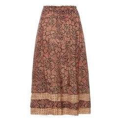 ULLA JOHNSON Esmerelda Skirt | Rosewood -American Vintage Shop unnamed file 2206